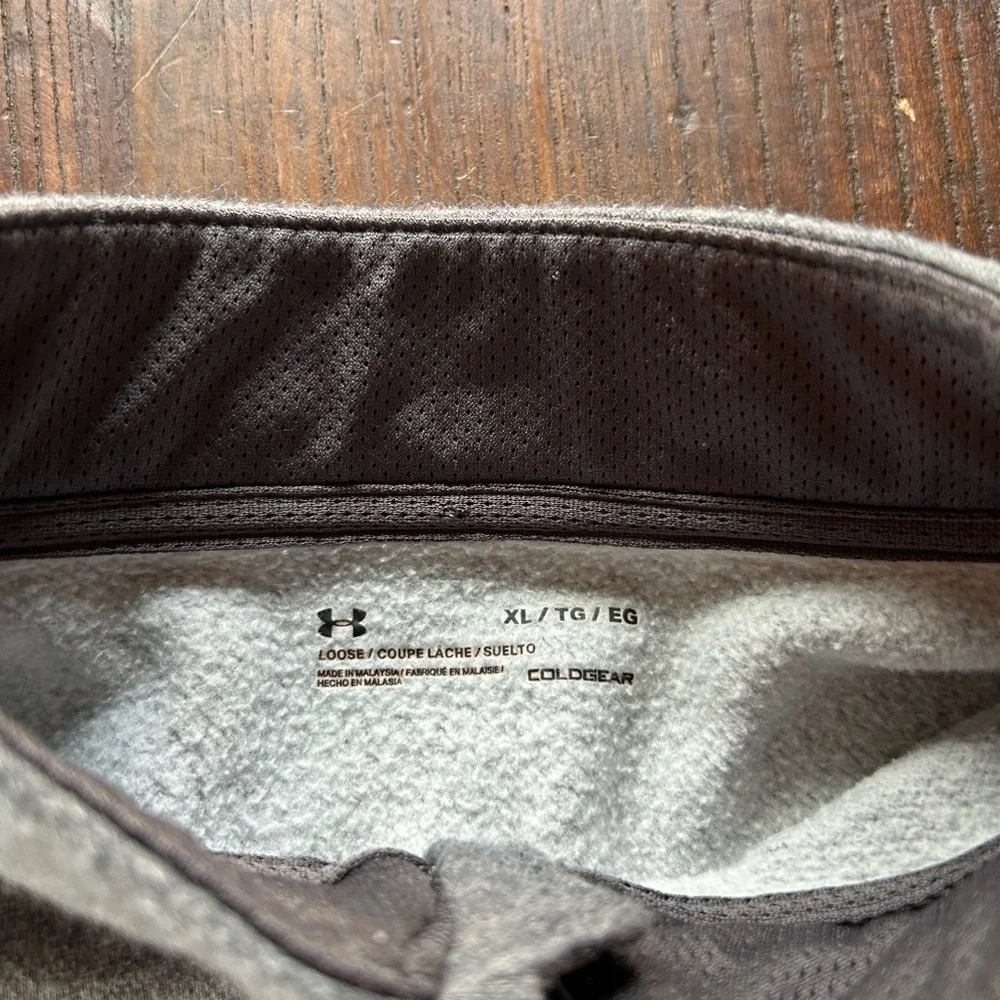 Under Armour Men's Charcoal Zip-Up Sweater